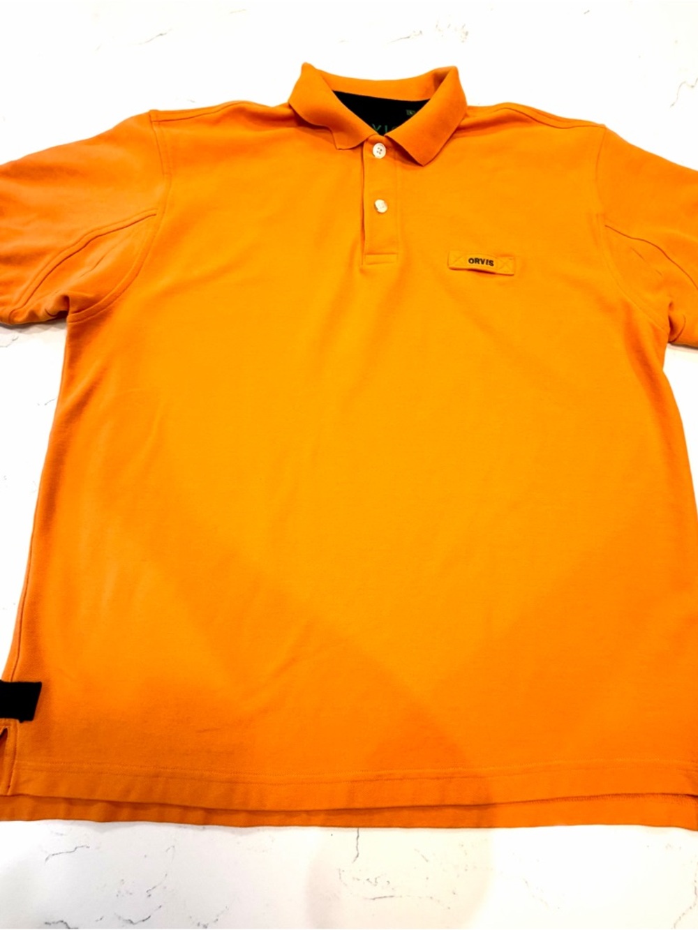 Orvis Men's Bright Orange Polo Shirt